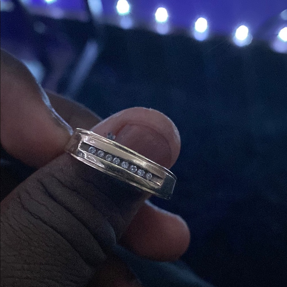 Dior Gold and Silver Jewelry Ring with Sparkling Stones